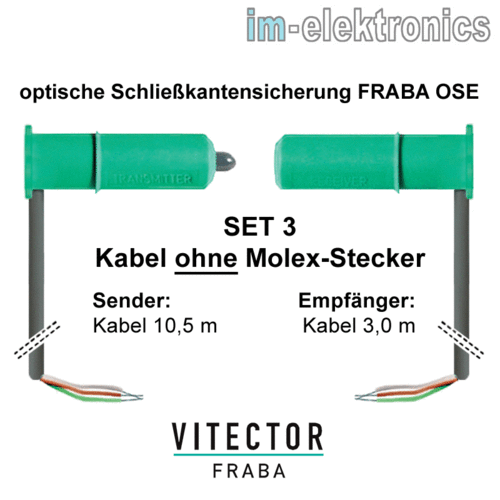 IMOSE-S-6506, Opto-Sensor-Set VITECTOR FRABA OSE-S ohne Molex-Stecker